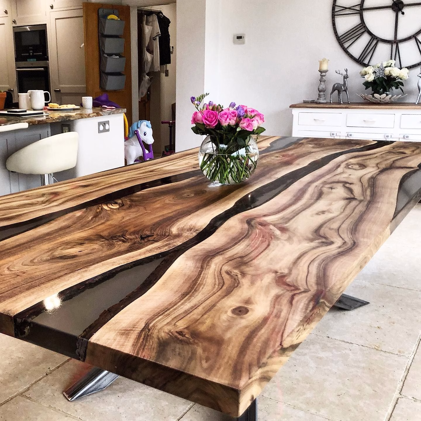 From Fallen Giants to Functional Art: The Intense Process of Crafting Live Edge and EcoPoxy River Tables